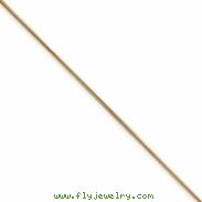 14k .80mm Round Snake Chain