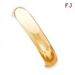 14k 9/16 Oversize High Polished Hinged Bangle Bracelet