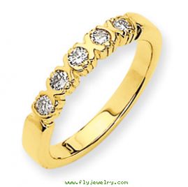 14k A Diamond anniversary band