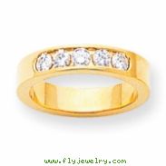 14k A Diamond channel band