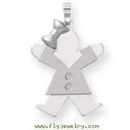 14k A Diamond kid pendant