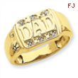 14k A Diamond men's ring