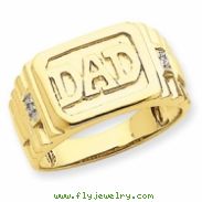 14k A Diamond men's ring