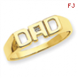 14k A Diamond men's ring