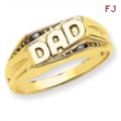 14k A Diamond men's ring