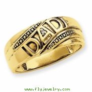 14k A Diamond men's ring