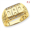 14k A Diamond men's ring