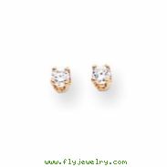 14k A Diamond stud earring