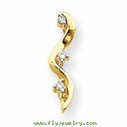 14k A Diamond three stone pendant