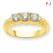 14k A Diamond three stone ring