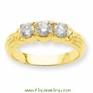14k A Diamond three stone ring