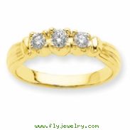 14k A Diamond three stone ring