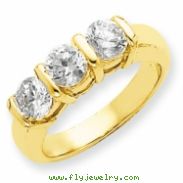 14k A Diamond three stone ring