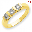 14k A Diamond three stone ring