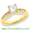 14k AA Diamond engagement ring