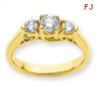 14k AA Diamond three stone ring