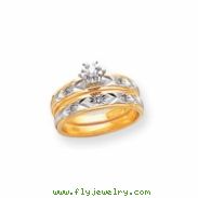 14k AA Quality Trio Engagement Ring