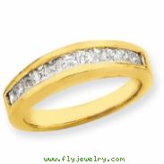 14k AAA Diamond wedding band