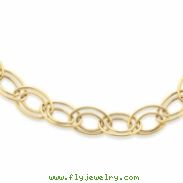 14K Adjustable Oval Link Necklace chain