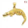 14k Alligator Pendant