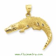 14k Alligator Pendant