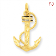 14k Anchor w/ Rope Charm