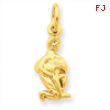 14k Aquarius Zodiac Charm