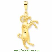 14k Aries Zodiac Charm