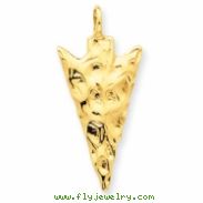 14k Arrow Head Charm