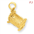 14k Baby Cradle Charm