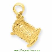 14k Baby Cradle Charm