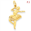 14k Ballet Dancer Charm