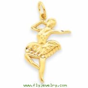 14k Ballet Dancer Charm