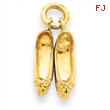 14k Ballet Slippers Charm