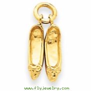 14k Ballet Slippers Charm