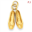 14k Ballet Slippers Charm