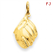 14k Baseball Glove Charm