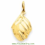 14k Baseball Glove Charm