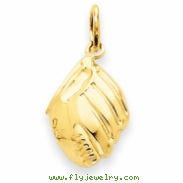 14k Baseball Glove Charm