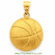 14k Basketball Charm