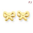 14k Bow Post Earrings