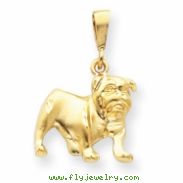 14k Bulldog Pendant