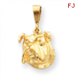 14k Bulldog Pendant