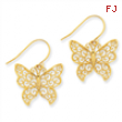 14K Butterfly Earrings