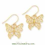 14K Butterfly Earrings