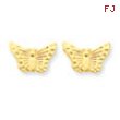 14k Butterfly Post Earrings