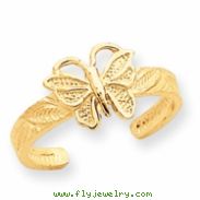 14K Butterfly Toe Ring