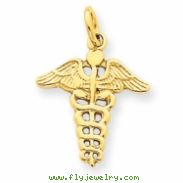 14k Caduceus Charm