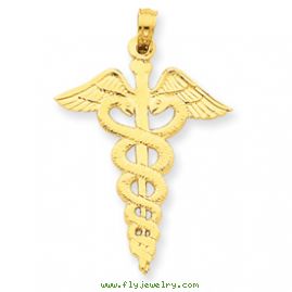 14k Caduceus Pendant