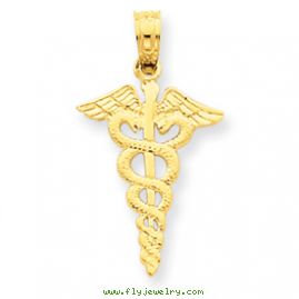 14k Caduceus Pendant